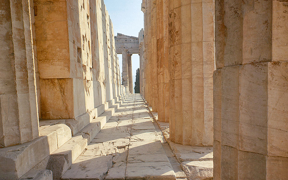 The Parthenon’s southern walkway (pteron)
