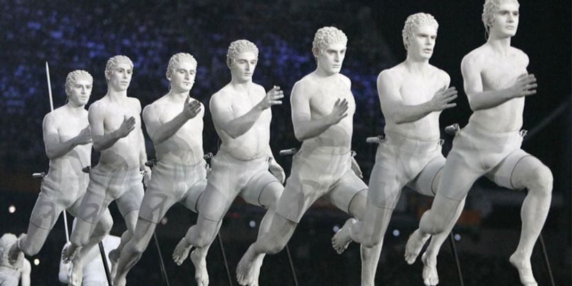  The opening ceremony was held on August 13, 2004 at the Olympic Stadium in Maroussi, Greece. 