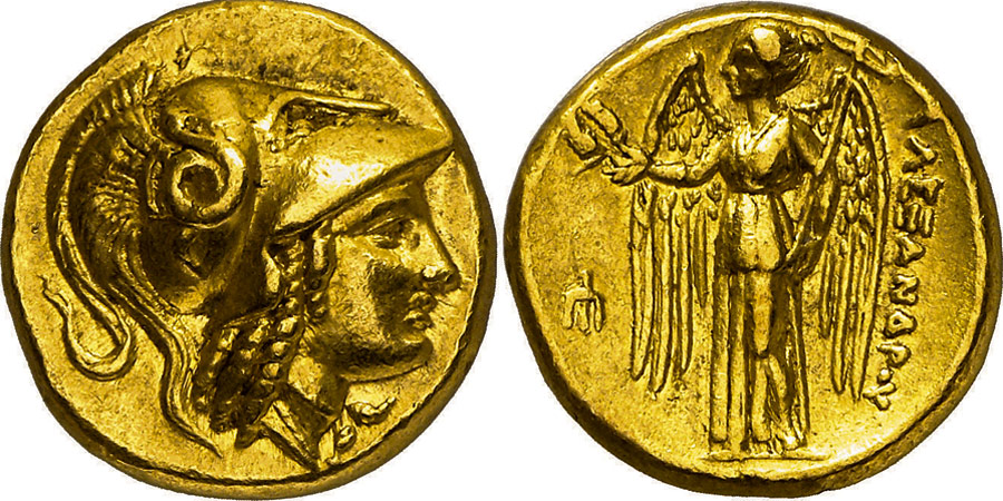Alexander's gold coin