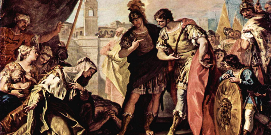 Representing Darius family to Alexander 